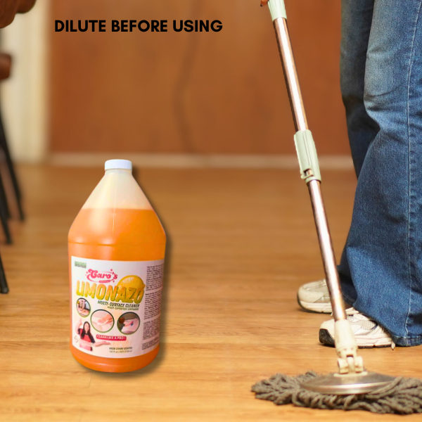 (1) Caro's Concentrated Limonazo Multi-Surface Cleaner 128 fl.oz (4QT)