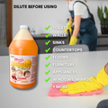 (1) Caro's Concentrated Limonazo Multi-Surface Cleaner 128 fl.oz (4QT)