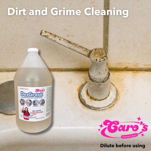 (1) Caro's DesGrasa 128oz Gallon - Concentrated Degreaser Heavy Duty - No fragrance - No Aroma