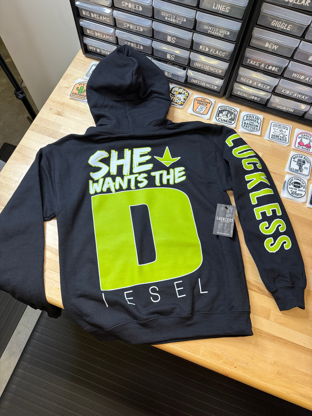 She Wants the Diesel Hoodie