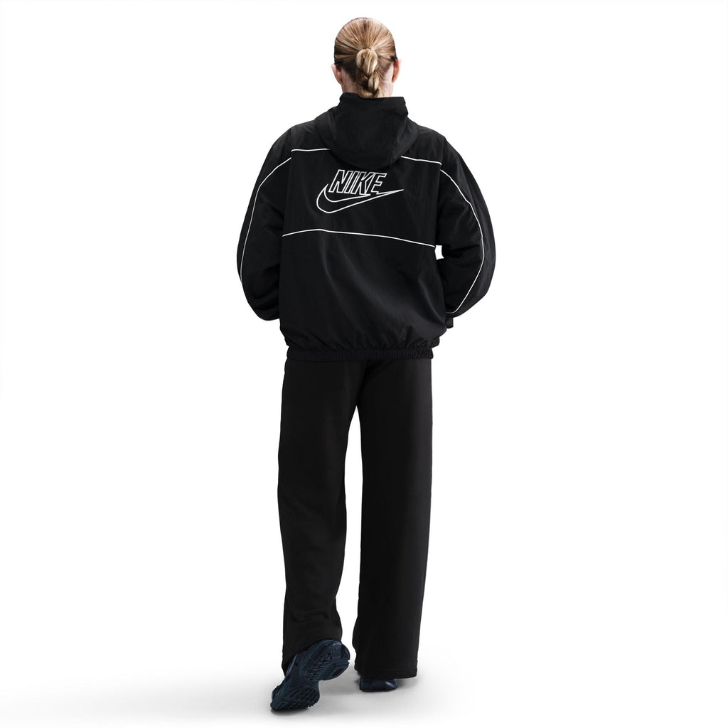 Nike Women's Mid-Rise Wide-Leg Sweatpants - Black