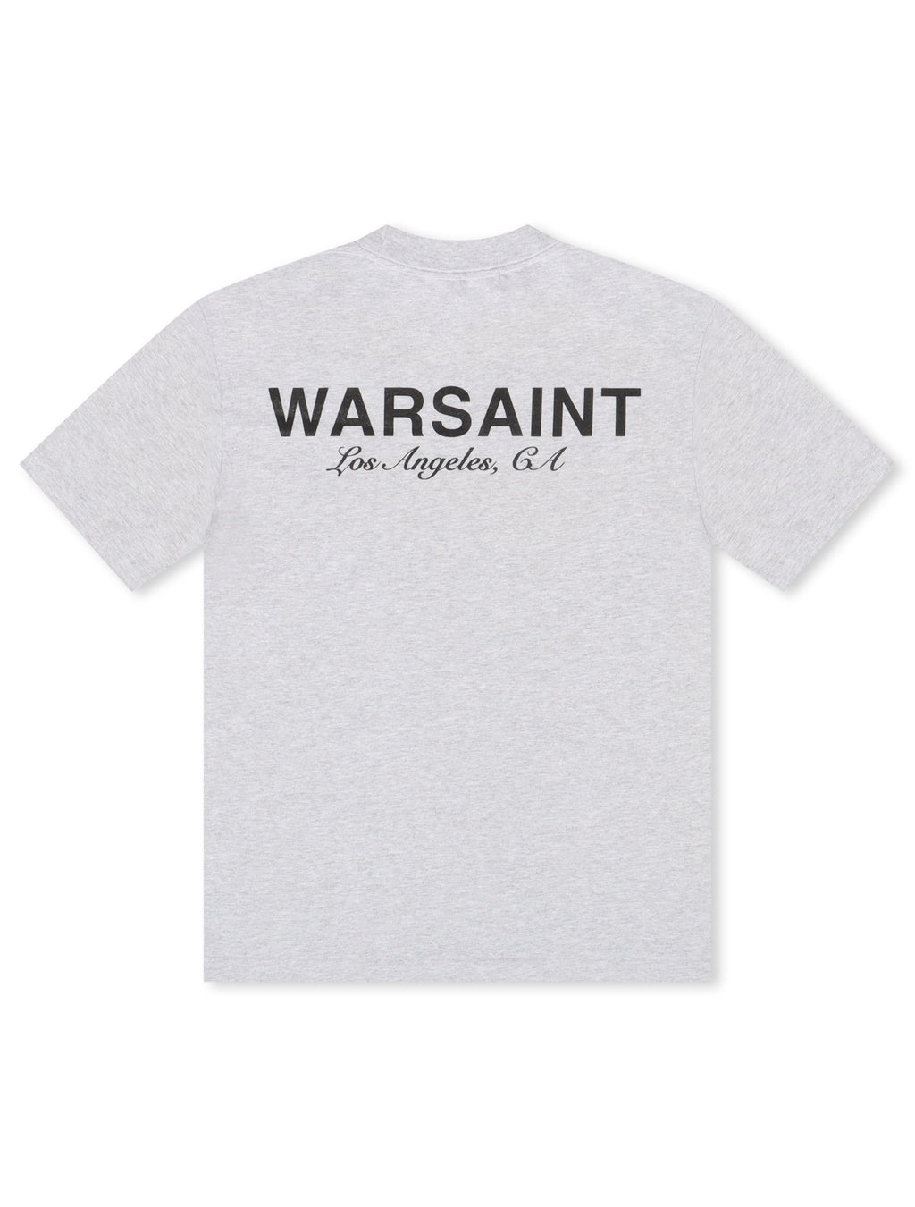 Warsaint Script Tee - Heather Grey