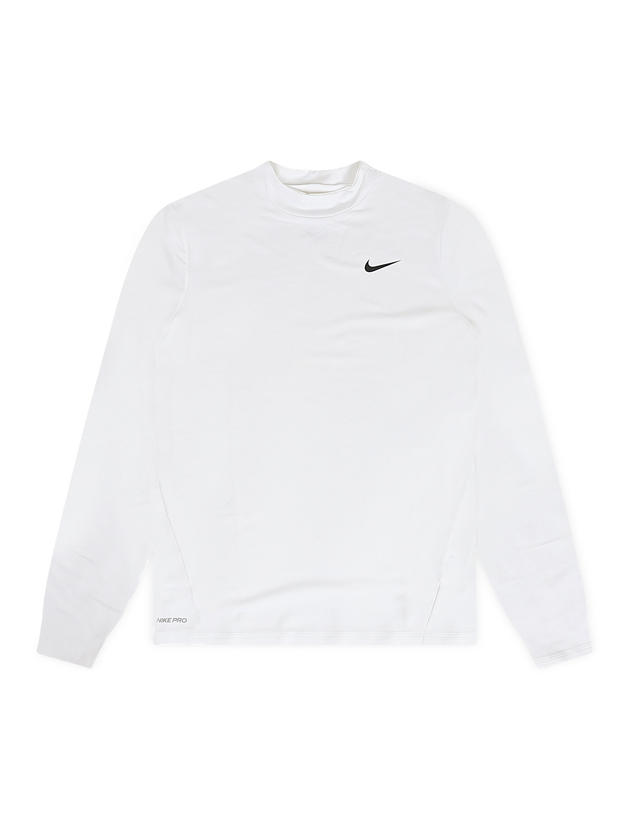 Nike Womens Pro Intertwist Long Sleeve - White/Black