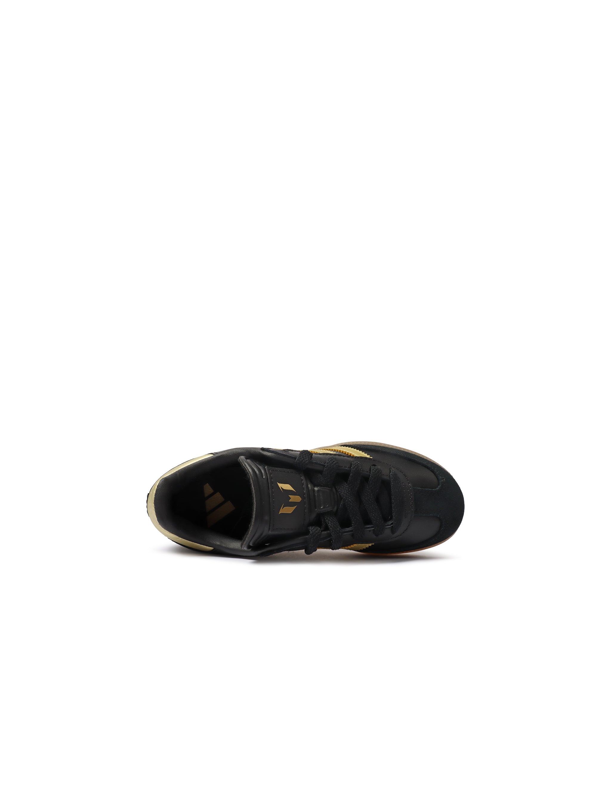 Adidas (PS) Samba Messi Indoor Soccer Shoes - Black/Gold