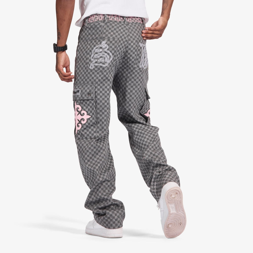 Sugarhill Darling Cargo Pants - Grey Grid