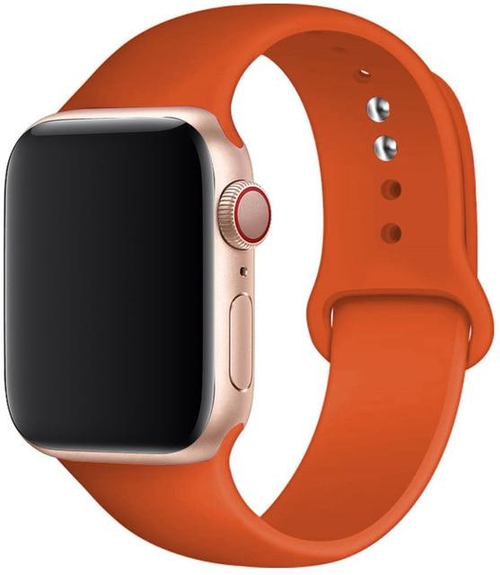 Silicone Strap Apple Watch Bands